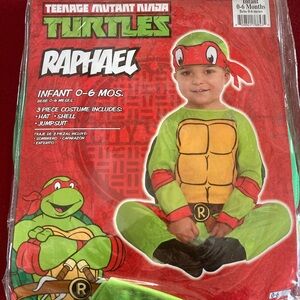 Teenage Mutant Ninja Turtles Raphael Halloween Costume 0-6 Months